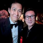 Ke Huy Quan Instagram - First time at @LACMA Art + Film Gala. Starstruck meeting Keanu Reeves and this year’s film honoree David Fincher 🤩🤩. What a great night. I’m a huge fan of David’s movies. He is one of my favorite filmmakers. I was so excited to meet him and then he told me we actually met before.😱 He worked on visual effects on Indy II. WOW—what a small world and a fun connection. We got to spend a brief moment down memory lane. Congratulations again David! Thank you @Audi for having me. Cheers!!! Styled by: @chloekeiko Grooming: @sonialeeartistry Outfitted by: @zegnaoffiical @omega @oliverpeoples @nouvelheritage @grazielagems @churchs