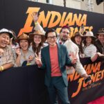 Ke Huy Quan Instagram - Indy will always be a hero to Short Round and Harrison Ford will always be a hero to me❣️ I wish he could continue in this role forever, but I was happy to be there last night to see him crack that whip one more time. Dial of Destiny is SO GOOD!!! Please go see it comes June 30th! (Can you spot another cast member from Temple of Doom? Hint: he loves voodoo dolls 😜) 📸: @gettyimages Styling: @chloekeiko Grooming: @sonialeeartistry Outfit: @paulsmithdesign Glasses: @cutlerandgross Watch: @omega Shoes: @churchs @indianajones @lucasfilm @disney