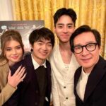 Ke Huy Quan Instagram – Guess who also loves a great selfie?!?! @Potus 😜 

What an amazing trip this has been. We premiered #AmericanBornChinese at Radio City Music Hall and then took the show to D.C. for a White House screening. It was so special to premiere the show during Asian American, Native Hawaiian, and Pacific Islander Heritage Month. I can’t believe I got the opportunity to introduce the President. 🤯Thank you to President Biden and the White House for having us. 

American Born Chinese begins streaming on @DisneyPlus on May 24th. 

@ambornchinese @definitelynotbenwang @jimmm_0504 @sydney12taylor 

Styling: @chloekeiko
Grooming: @serafinosays