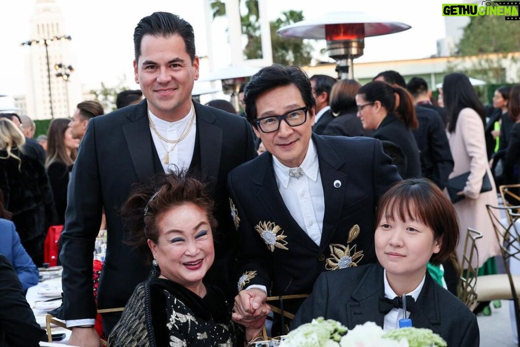 Ke Huy Quan Instagram - Can’t believe another year has passed. It feels like I was just there at the inaugural event. This year’s Gold Gala is even bigger and better. I love seeing my #AAPI community continue to thrive. Congratulations to all the honorees! Thank you Gold House 🙏🏻 Styling: @chloekeiko Grooming: @sonialeeartistry & @theaistenes