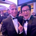 Ke Huy Quan Instagram - First time ever attending the White House Correspondents dinner. Had a great time. Couldn’t get past secret service to get a pic with POTUS but met some REALLY cool people though. Styled by: @chloekeiko Grooming: @melissawalshgroomer Tuxedo ( 🤵‍♀️ 🤵‍♂️) @gucci Watch: @omega