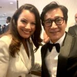 Ke Huy Quan Instagram - First time ever attending the White House Correspondents dinner. Had a great time. Couldn’t get past secret service to get a pic with POTUS but met some REALLY cool people though. Styled by: @chloekeiko Grooming: @melissawalshgroomer Tuxedo ( 🤵‍♀️ 🤵‍♂️) @gucci Watch: @omega