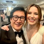 Ke Huy Quan Instagram - First time ever attending the White House Correspondents dinner. Had a great time. Couldn’t get past secret service to get a pic with POTUS but met some REALLY cool people though. Styled by: @chloekeiko Grooming: @melissawalshgroomer Tuxedo ( 🤵‍♀️ 🤵‍♂️) @gucci Watch: @omega
