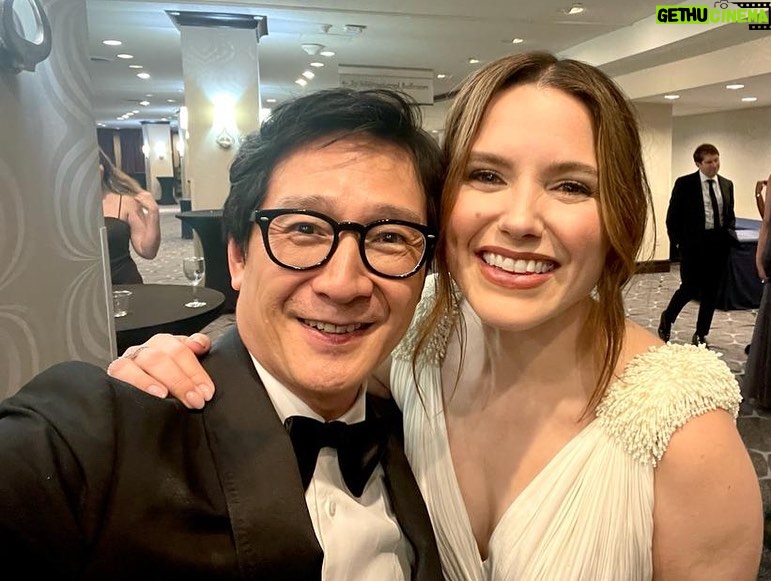Ke Huy Quan Instagram - First time ever attending the White House Correspondents dinner. Had a great time. Couldn’t get past secret service to get a pic with POTUS but met some REALLY cool people though. Styled by: @chloekeiko Grooming: @melissawalshgroomer Tuxedo ( 🤵♀️ 🤵♂️) @gucci Watch: @omega