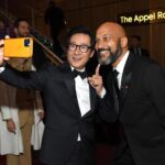 Ke Huy Quan Instagram - Thank you @Time for including me on the 2023 #TIME100 list! I’m so honored to be a part of this group on your 100th anniversary. Steven Spielberg has made such a significant impact on my life, as well as so many others. That’s why it was a special privilege for Drew and me to present him with the TIME100 Impact Award. Congratulations Steven❣️ Styled by: @chloekeiko Grooming: @serafinosays Tuxedo: @giorgioarmani