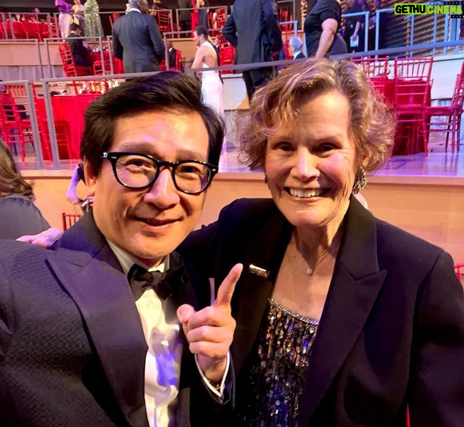 Ke Huy Quan Instagram - Thank you @Time for including me on the 2023 #TIME100 list! I’m so honored to be a part of this group on your 100th anniversary. Steven Spielberg has made such a significant impact on my life, as well as so many others. That’s why it was a special privilege for Drew and me to present him with the TIME100 Impact Award. Congratulations Steven❣️ Styled by: @chloekeiko Grooming: @serafinosays Tuxedo: @giorgioarmani