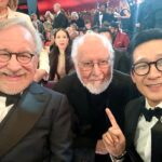 Ke Huy Quan Instagram - Reuniting with Kate Capshaw 39 yrs later has made my Indiana Jones and The Temple of Doom reunion complete. Until this day, I still feel bad about giving Kate a real black eye when we filmed the mine cart scene. Kate, Steven, and I had a good laugh when we caught up at the Oscars. Having my first movie family sharing in this very special night made the evening even more memorable. This feels like such a full-circle moment. It was also such a treat to chat with the legendary John Williams. Steven reminded me that I have my own Short Round theme composed by the legend himself. He asked if I remembered (OF COURSE I DID), and we both simultaneously started humming the theme together. Steven remembered every single note, and it just made me love the man even more. ❤️
