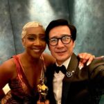 Ke Huy Quan Instagram - The Oscar after parties were EPIC!!! Everywhere I looked, there was someone famous. I’ve been to many parties, but…😱 these were on another level. Just to give you an idea, as we walked into the @vanityfair party, I ran into @usher and @gigihadid who were both super friendly. 🤯 I also had the most wonderful and memorable conversation with @tiffanyhaddish. I won’t share what we talked about, but THANK YOU, TIFFANY❣️