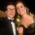 Ke Huy Quan Instagram - The Oscar after parties were EPIC!!! Everywhere I looked, there was someone famous. I’ve been to many parties, but…😱 these were on another level. Just to give you an idea, as we walked into the @vanityfair party, I ran into @usher and @gigihadid who were both super friendly. 🤯 I also had the most wonderful and memorable conversation with @tiffanyhaddish. I won’t share what we talked about, but THANK YOU, TIFFANY❣️