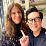 Ke Huy Quan Instagram - The team over at @giorgioarmani has been so especially kind to me from the get-go. The first time I walked into the Beverly Hills store, they made me feel so incredibly special. I will never forget it. So lucky to be wearing Giorgio Armani to what will be one of the most memorable nights of my life. Special shout-out to @BarryFrediani in Beverly Hills. You’re the best!!! Tuxedo: @giorgioarmani Watch: @omega Glasses: @oliverpeoples Brooch: @leightonjewels Styled by: @chloekeiko Grooming: @anissaemily