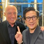 Ke Huy Quan Instagram - The team over at @giorgioarmani has been so especially kind to me from the get-go. The first time I walked into the Beverly Hills store, they made me feel so incredibly special. I will never forget it. So lucky to be wearing Giorgio Armani to what will be one of the most memorable nights of my life. Special shout-out to @BarryFrediani in Beverly Hills. You’re the best!!! Tuxedo: @giorgioarmani Watch: @omega Glasses: @oliverpeoples Brooch: @leightonjewels Styled by: @chloekeiko Grooming: @anissaemily