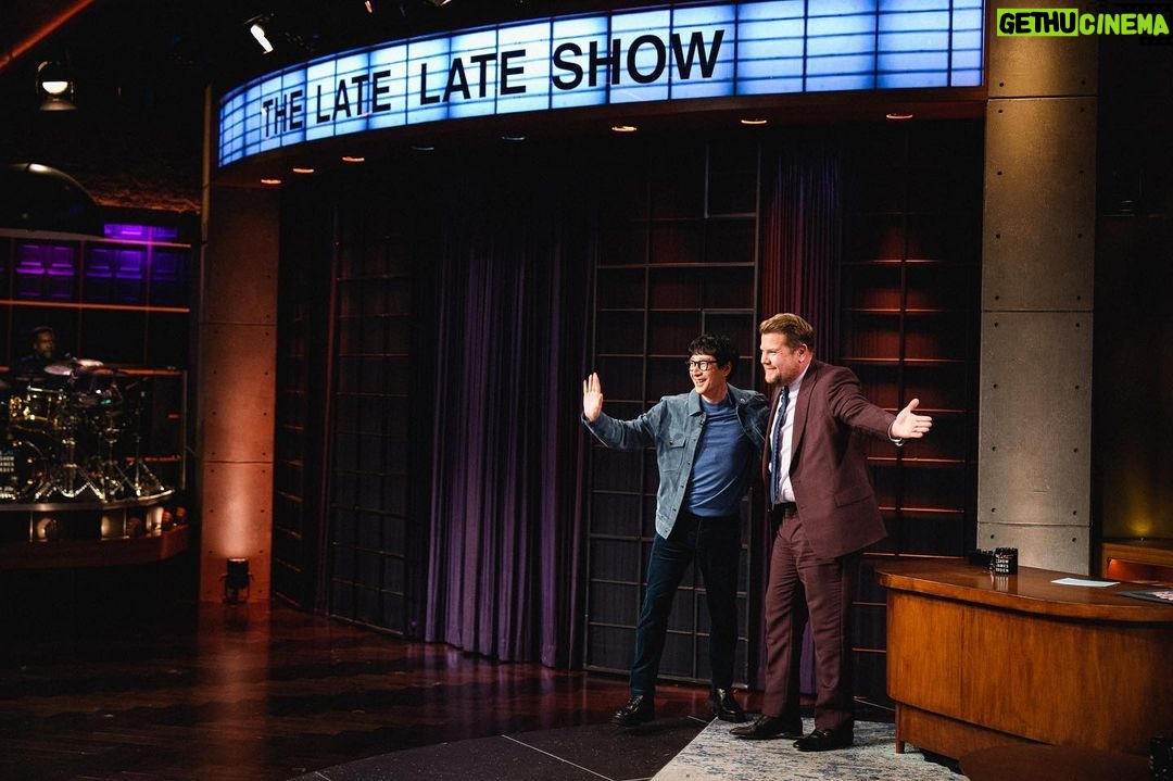 Ke Huy Quan Instagram - I shot something really fun with @j_corden today on the @latelateshow Can’t wait for you to see it, especially fans of @everythingeverywheremovie And I was so happy to finally meet @thesherylleeralph I saw her at the SAG Awards but we didn’t get a chance to talk. Catch us on the #LateLateShow tonight. Styled by: @chloekeiko Grooming: @sonialeeartistry 📸: @terencepatrick