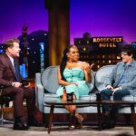 Ke Huy Quan Instagram - I shot something really fun with @j_corden today on the @latelateshow Can’t wait for you to see it, especially fans of @everythingeverywheremovie And I was so happy to finally meet @thesherylleeralph I saw her at the SAG Awards but we didn’t get a chance to talk. Catch us on the #LateLateShow tonight. Styled by: @chloekeiko Grooming: @sonialeeartistry 📸: @terencepatrick
