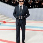 Ke Huy Quan Instagram - Newly awarded Oscar winner @KeHuyQuan attended the #MetGala 2023 in a custom striped suit by @MrKimJones with jeweled fingerless gloves as a tribute to the evening’s theme honoring Karl Lagerfeld. Swipe to see the #DiorSavoirFaire behind the look worn to the @MetCostumeInstitute event. © Photos Savoir-Faire: Sophie Carre Metropolitan Museum of Art (MET)