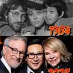 Ke Huy Quan Instagram - Reuniting with Kate Capshaw 39 yrs later has made my Indiana Jones and The Temple of Doom reunion complete. Until this day, I still feel bad about giving Kate a real black eye when we filmed the mine cart scene. Kate, Steven, and I had a good laugh when we caught up at the Oscars. Having my first movie family sharing in this very special night made the evening even more memorable. This feels like such a full-circle moment. It was also such a treat to chat with the legendary John Williams. Steven reminded me that I have my own Short Round theme composed by the legend himself. He asked if I remembered (OF COURSE I DID), and we both simultaneously started humming the theme together. Steven remembered every single note, and it just made me love the man even more. ❤️