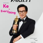 Ke Huy Quan Instagram - I am so humbled to be on the cover of Variety. I certainly didn’t get here all by myself. There are so many people to thank. But I’ll just mention a few names that were instrumental in helping me navigate this entire awards season. Katie Iida and the PR team at A24, Chase Lehner, and Megan Brophy of Narrative. Thank you, guys! 🤗🙏🏻😘 And, of course, thank you so much to Clayton Davis for being such a huge supporter of our movie. 📸: @eccles for @variety Styling: @chloekeiko Grooming: @anissaemily Tuxedo made to measure: @giorgioarmani Lapel pins: @leightonjewels Watch: @omega Cuff links: @davidyurman Glasses: @oliverpeoples @katiemiyako @a24 @chaselehner @tonky101 @narrativepr @awardscircuit