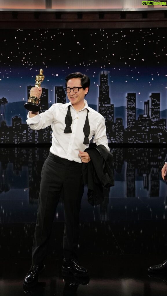 Ke Huy Quan Instagram - Ke Huy Quan has been up ALL NIGHT! #Oscars