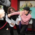 Ke Huy Quan Instagram - Such a fun premiere at The Grove. LOVE JACK BLACK! He has the best reaction to a choreographed punch. #KungFuPanda4 is awesome—the return of the Dragon Warrior. Please go see it. It opens on March 8th. 👊🏼 🐼 Brought a special date—my grandniece Harper all the way from Houston, Texas. ❤️ Styled by: @chloekeiko Grooming by: @sonialeeartistry