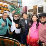 Ke Huy Quan Instagram - Such a fun premiere at The Grove. LOVE JACK BLACK! He has the best reaction to a choreographed punch. #KungFuPanda4 is awesome—the return of the Dragon Warrior. Please go see it. It opens on March 8th. 👊🏼 🐼 Brought a special date—my grandniece Harper all the way from Houston, Texas. ❤️ Styled by: @chloekeiko Grooming by: @sonialeeartistry