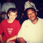 Keegan Allen Instagram - love these guys. I’ll never forget this day hanging with @drdre and @snoopdogg and how nice they were to my mom and I. Epic legendary halftime show!