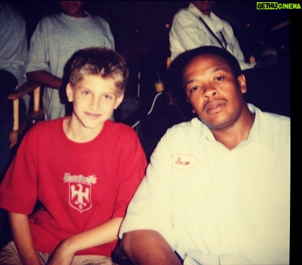 Keegan Allen Instagram - love these guys. I’ll never forget this day hanging with @drdre and @snoopdogg and how nice they were to my mom and I. Epic legendary halftime show!