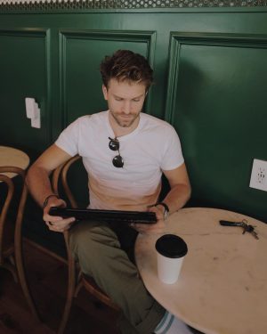 Keegan Allen Instagram - Not your average coffee shop, laptop, this beast of a computer packs a punch @MSIUS #SummitE14FlipEvo