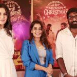 Keerthi shanthanu Instagram – #merrychristmas press meet with the most versatile @actorvijaysethupathi & the gorgeous @katrinakaif 🤩Wishing team #merrychristmas a merry success🥰
@sriram.raghavanofficial @proyuvraaj 
📸 : @mg_photography06