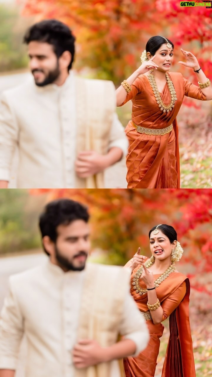 Keerthi shanthanu Instagram - Some bloopers from this fun ad shoot. @kikivijay11 @rjvijayofficial killed this🔥🔥🔥 Photo: @emphotography_1 Video: @icapturestudio Outfits: @debonairdesigner Hair: @tm.makeupstudio . #bloopers #funny #rj #kikivijay #zeetamil #kollywood #photography #adshoot #indianweddingphotography