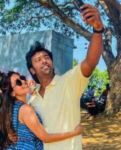 Keerthi shanthanu Instagram - My 🌟 from #bluestar So happy that all of u r receiving him with so much love ❤️ @shanthnu #rajesh Go watch #bluestar in theatres if u haven’t ..Kandippa pudikum 😇 #thankyou