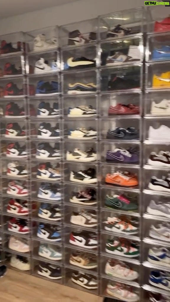 Keith Lee Instagram - Sneaker Wall Makeover Day 2 💕 would you wear them ? 💕 #sneakers