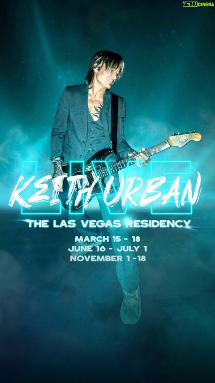 Keith Urban Instagram - we’re gonna keep this party going, Vegas !!!! new dates just added for November 1 - 18. keithurban.com ⚡️ Ville presale begins tomorrow, March 15 @ 10am PT. ⚡️ Tickets on sale Saturday, March 18 Las Vegas Nevada