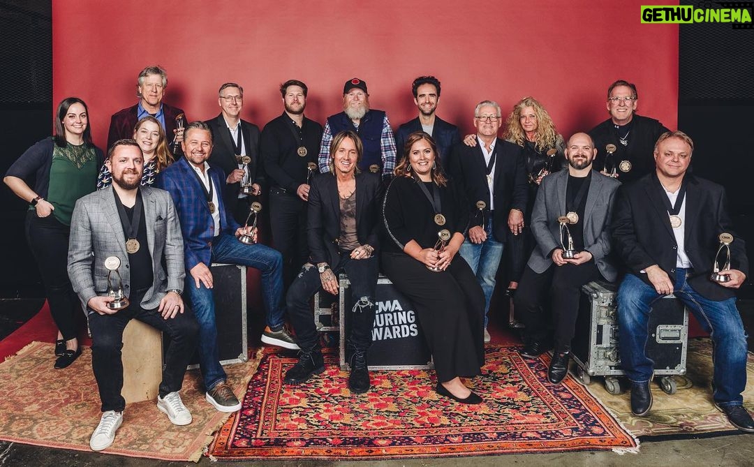 Keith Urban Instagram - huge congrats to all of the nominees and winners last night at the CMA Touring Awards. It was an honor to host it and see all of our road family heroes in the spotlight !!! 📸 Hunter Berry/CMA