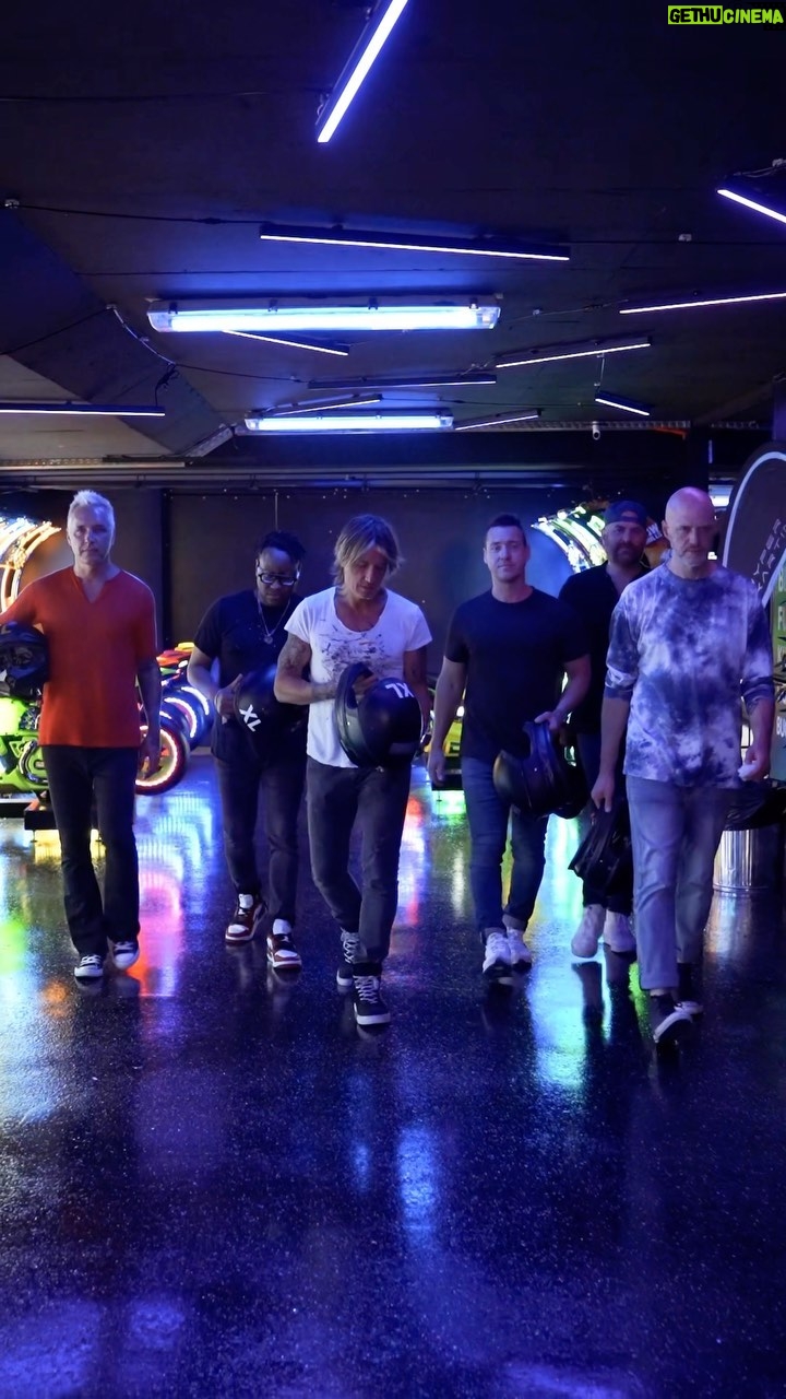 Keith Urban Instagram - @hyperkarting with the gang in Sydney ! Sydney, Australia