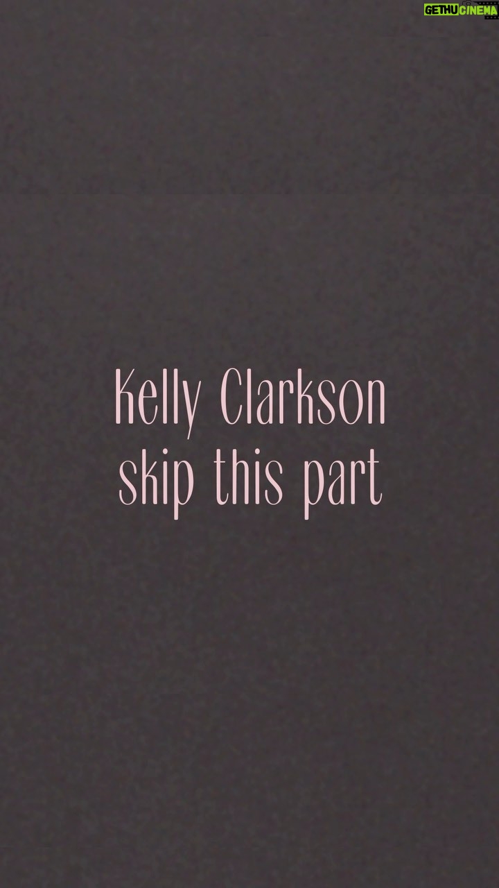 Kelly Clarkson Instagram - i know this escape isn’t stable… the “skip this part” lyric video is on my YouTube channel now 💔 #chemistry #skipthispart