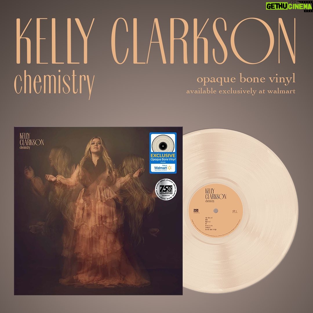 Kelly Clarkson Instagram - Have y'all seen the different vinyl options for my upcoming album #chemistry yet?! Check them out and pre-order yours today! 🍷💔☀️ Link in bio.