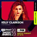 Kelly Clarkson Instagram - I started the morning by announcing my exclusive Las Vegas engagement... and ending the day by performing at the @iHeartRadio Music Awards! Tune in tonight at 8/7c on @FOXtv. ##iHeartAwards2023