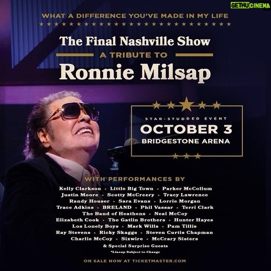 Kelly Clarkson Instagram - Ronnie Milsap, you are such a musical hero of mine! Thank you so much for allowing me to honor you last night, but even more so, thank you for being such a great hang and a cool dude! @ronniemilsap1943