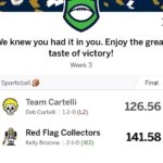 Kelly Clarkson Instagram - I would like to take a minute to personally thank my fantasy football team for kicking ass this week! #RedFlagCollectors for the win!! They got me 141 points, y’all! @kirkcousins @amaricooper9 @kenneth_walker9 @famousmoss #AJBrown @mandrews @jamesconner @kooyounghoe @49ers defense