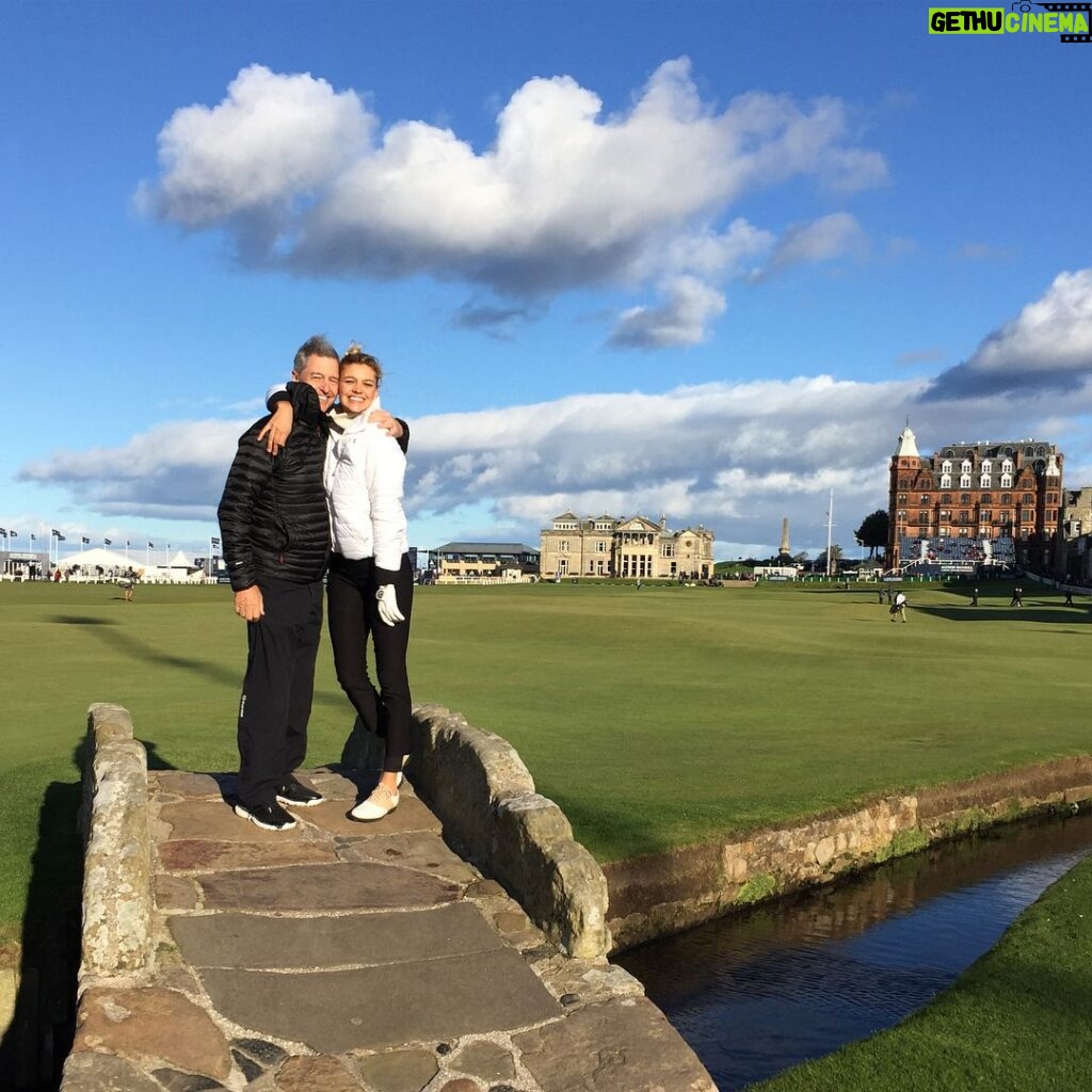Kelly Rohrbach Instagram - Bucket list ☑ playing The Old Course at St.Andrews with my dad today! ⛳🏆🕺🏽☺ @dunhilllinks having a ball!