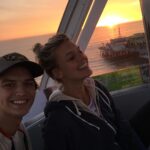Kelly Rohrbach Instagram - I've been wanting to ride the Santa Monica Ferris wheel since I first moved to Cali 3 years ago 🙈... Little bro making it happen for my birthday yesterday 🎉🎁🎉💥🎁#lowkeyandlovingit