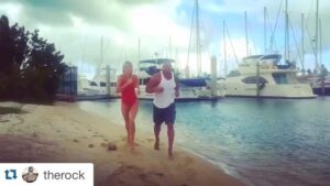 Kelly Rohrbach Instagram - Umm that kinda hurt. @therock is the coolest guy around. Such an amazing, humble, hilarious and charismatic person! This film is going to be #craywatch