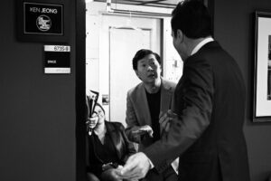 Ken Jeong Instagram - Always a blast on @fallontonight 💜💛 
📷@toddowyoung