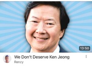 Ken Jeong Instagram - I don’t deserve Renzy. Thank you for the loveliest video. 💛💜🙏 link in my bio