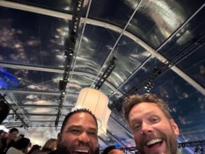 Ken Jeong Instagram - Dude. repost @joelmchale Great time at the #thenightbeforeparty with @anthonyanderson.  @kenjeong was there too.  #mptf