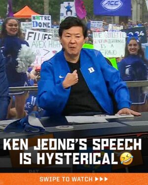 Ken Jeong Instagram - Two things that complete me…my Ho and DUKE 💙😈