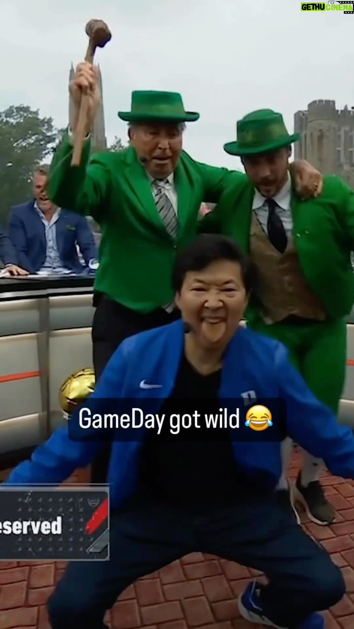 Ken Jeong - 5.4K Likes - repost @collegegameday • Corso picked Notre Dame and Ken Jeong wasn’t having it 😭