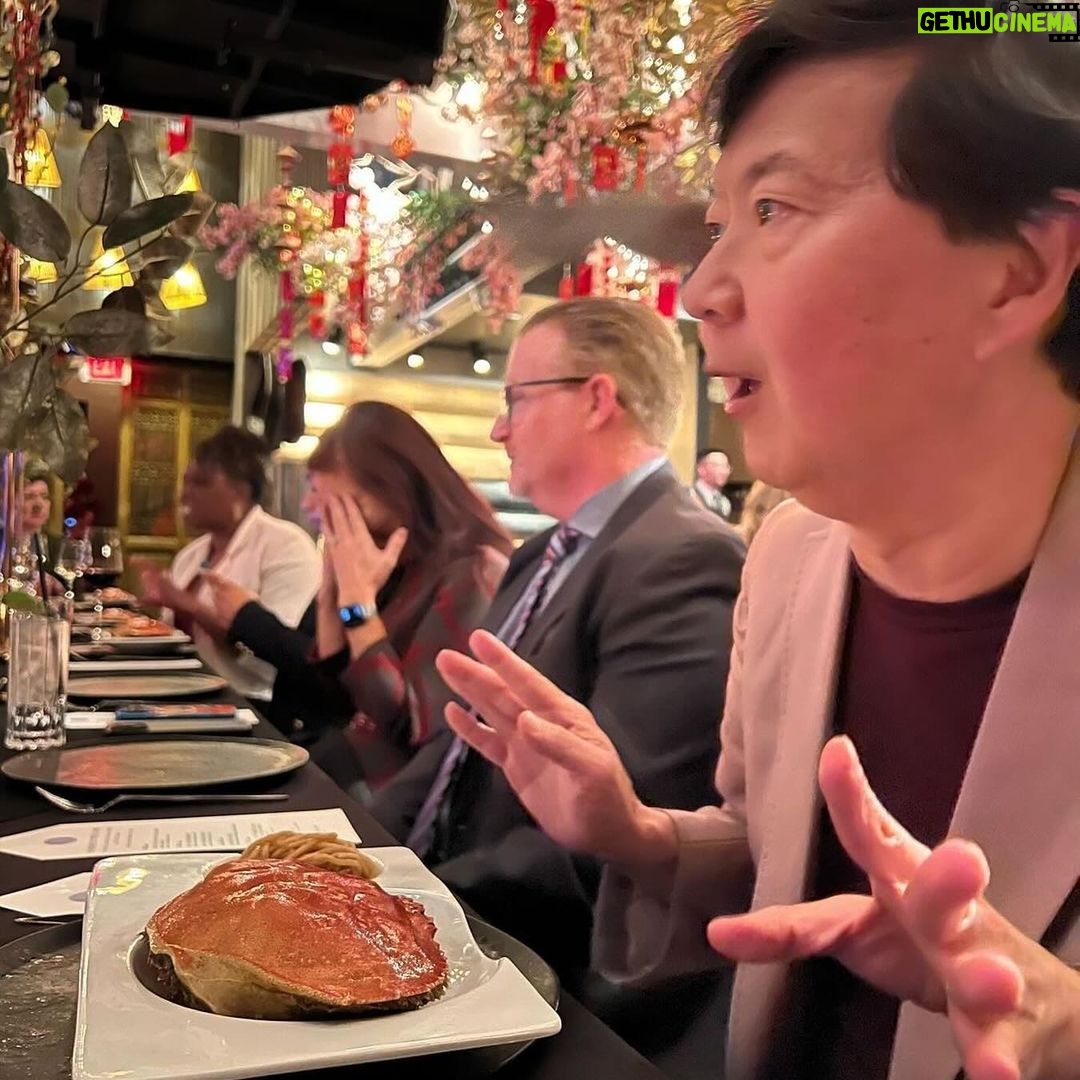 Ken Jeong - 4.2K Likes - repost @tranhojeong Happy Lunar New Year 🧧 of the Dragon! We recently hosted a fundraiser for APM Studio’s podcast The Splendid Table at our favorite restaurant, Crustacean in Beverly Hills. It was a magical evening with Splendid Table host Francis Lam interviewing our dear family friend Chef Helene An. A big thank you to the whole An family including Chef Helene’s daughters Elizabeth, Hannah, Cathy, and Jacqueline for a fabulous event and delicious dinner with new and old friends. Please support American Public Media and listen to The Splendid Table. The recent Happy Lunar New Year episode was fabulous! Photos: 1) Francis Lam, Chef Helene with daughters Jaqueline, Hannah, and Cathy An. 2) Interview 3) Famous crab with garlic noodles 4) Joanne Griffith, Chief Content Officer for APM 5) Conversation with Hannah, Cathy, and Chef Helene An 6) Cathy Kim, my college roommate #splendidtable #apmstudios #crustaceanbeverlyhills