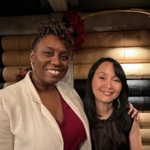 Ken Jeong Instagram - repost @tranhojeong Happy Lunar New Year 🧧 of the Dragon! We recently hosted a fundraiser for APM Studio’s podcast The Splendid Table at our favorite restaurant, Crustacean in Beverly Hills. It was a magical evening with Splendid Table host Francis Lam interviewing our dear family friend Chef Helene An. A big thank you to the whole An family including Chef Helene’s daughters Elizabeth, Hannah, Cathy, and Jacqueline for a fabulous event and delicious dinner with new and old friends. Please support American Public Media and listen to The Splendid Table. The recent Happy Lunar New Year episode was fabulous! Photos: 1) Francis Lam, Chef Helene with daughters Jaqueline, Hannah, and Cathy An. 2) Interview 3) Famous crab with garlic noodles 4) Joanne Griffith, Chief Content Officer for APM 5) Conversation with Hannah, Cathy, and Chef Helene An 6) Cathy Kim, my college roommate #splendidtable #apmstudios  #crustaceanbeverlyhills