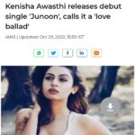 Kenisha Awasthi Instagram - Thank you for the feature @timesofindia . Means A LOT for a debutante musician 🙏 #kenishaawasthi #timesofindia #inthenews #inthenewstoday #junoon #trendingmusic #trendingsong #debutsong #indianmusician #indiesinger #loveandgratitude #ians