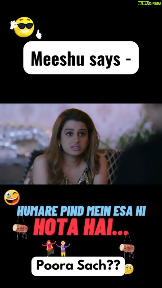 Kenisha Awasthi Instagram - Meeshu says....Humare Pind mein toh aise hi hota ae 😁😜 Aapke pind mein kaise hota hai...? Let me know in the comments below..I will pin the wittiest/funniest 3 ☺ #kenishaawasthi #reeloftheday #indianwebactor #goodbadgirl #sonyliv #streamingnow #bestfortoday #comedic #indianwebseries #comedyseries #forshitzngiggles #funnyreels #reelitin #reelygood #reelstagram #digitalcreatoroftheyear #meeshuchawla #socialmediainfluencer